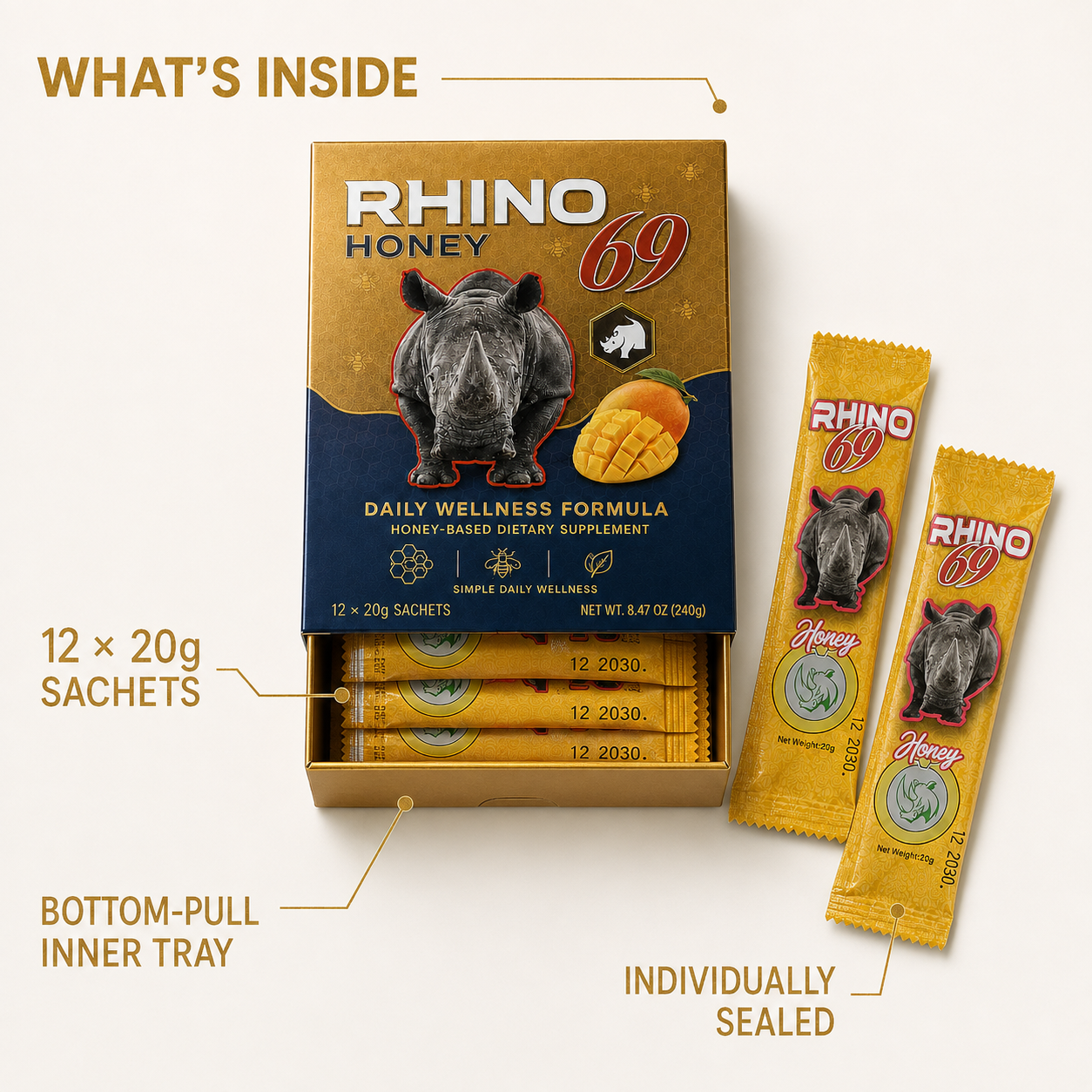 Rhino 69 Honey - Image 4